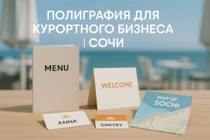 Брендированные материалы для отеля у моря в Сочи