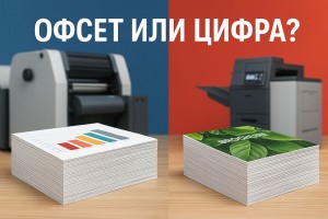 Сравнение офсетной и цифровой печати в типографии Сочи